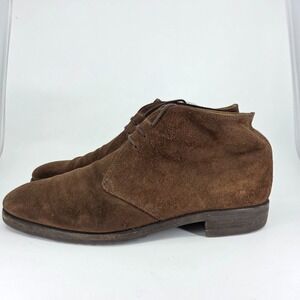 Davide Cenci Chukka Boots Womens Size 9.5 Brown Leather Suede Lace up Italy Made
